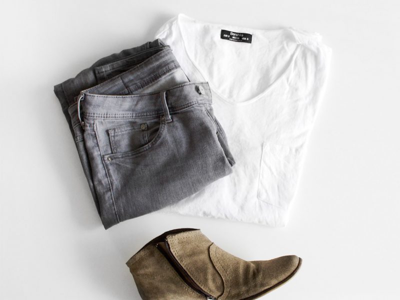 Jeans, Shirt & Shoes